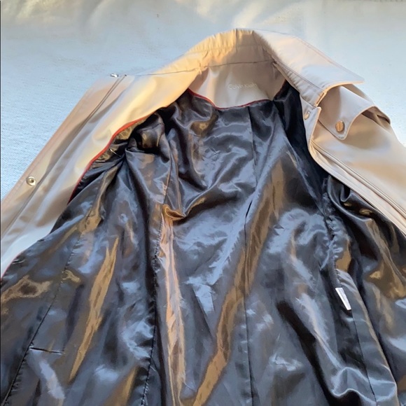 Calvin Klein Tan Trench Coat - Picture 7 of 8